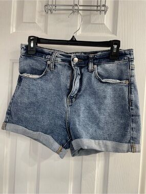 wild fable Light Blue Rolled Hem Cotton Denim Shorts Size 10/30R